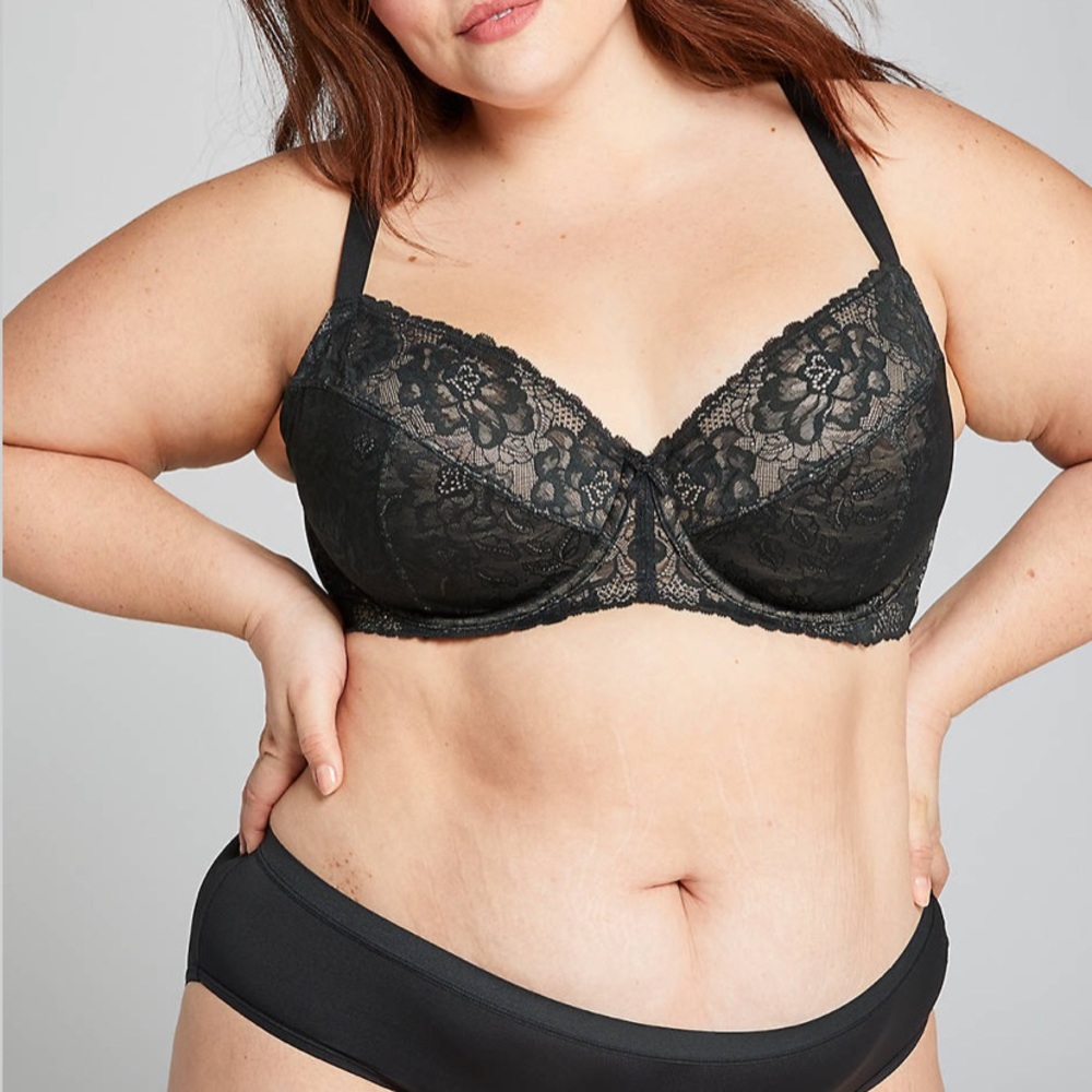 Lace Unlined Full Coverage Bra